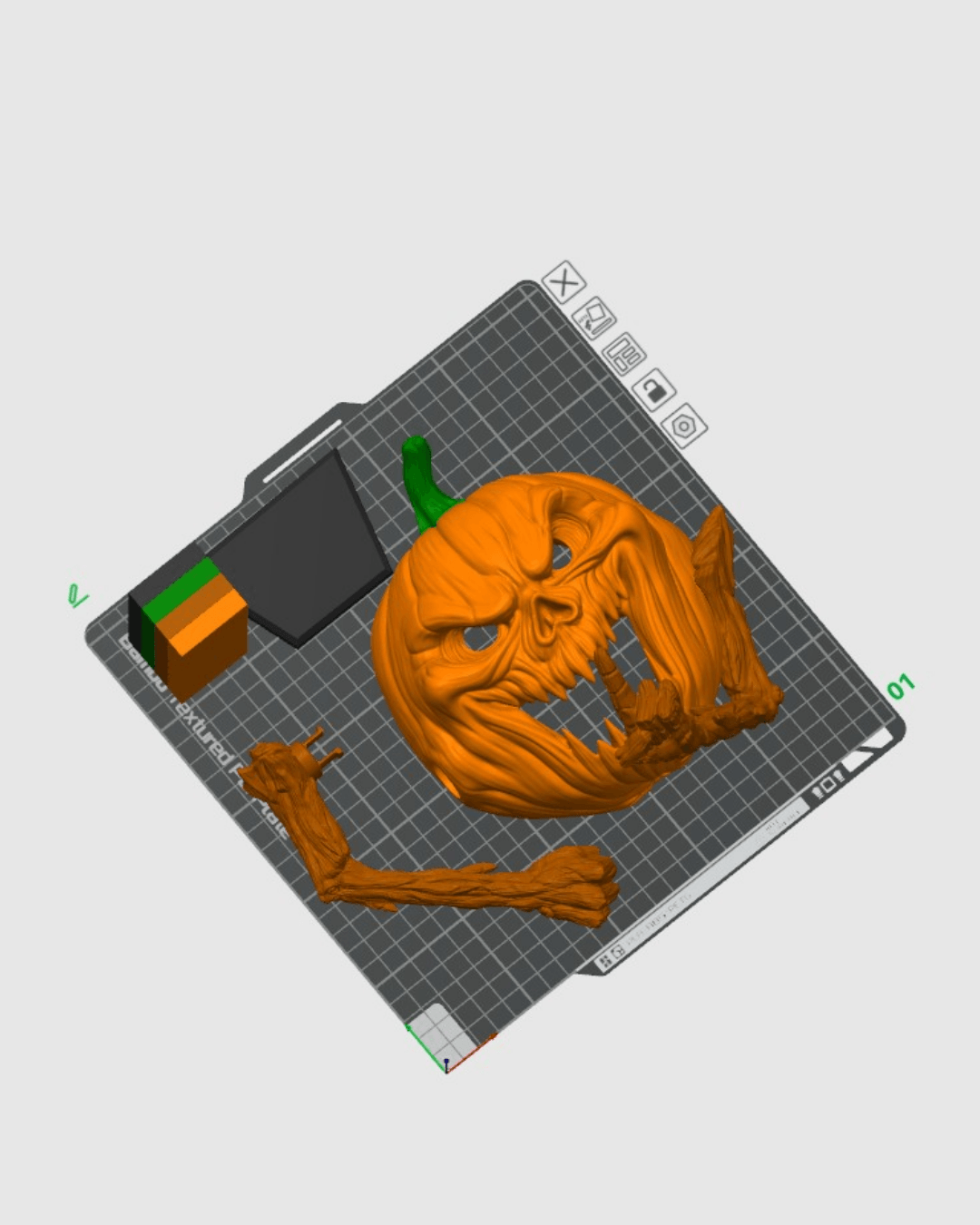 π Hallowed Hush β Pumpkin Door Knocker Model