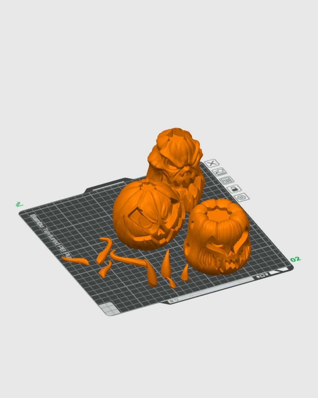 π Pumpgrin Trio β Pumpkin Monster Models