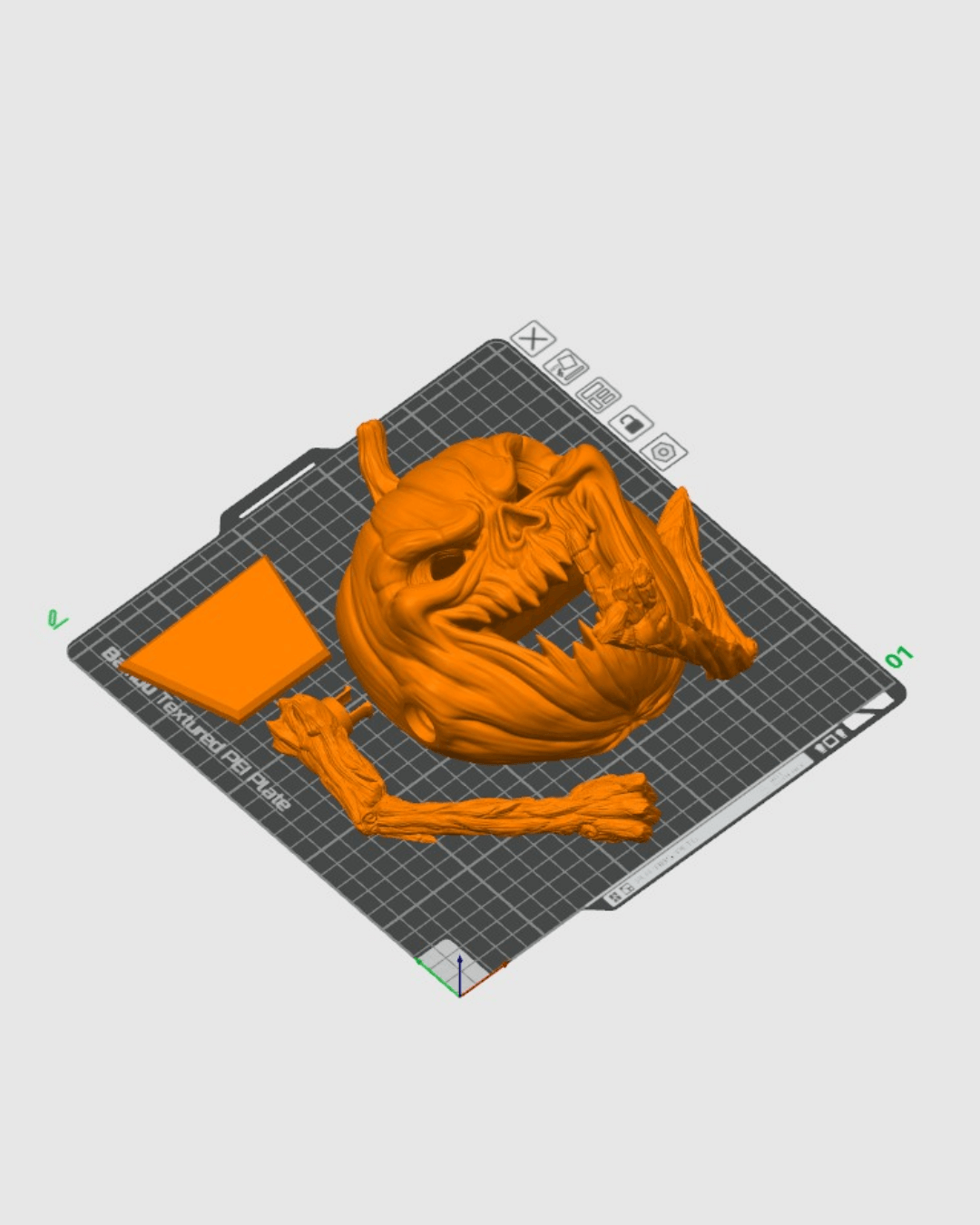 🎃 Hallowed Hush – Pumpkin Door Knocker Model
