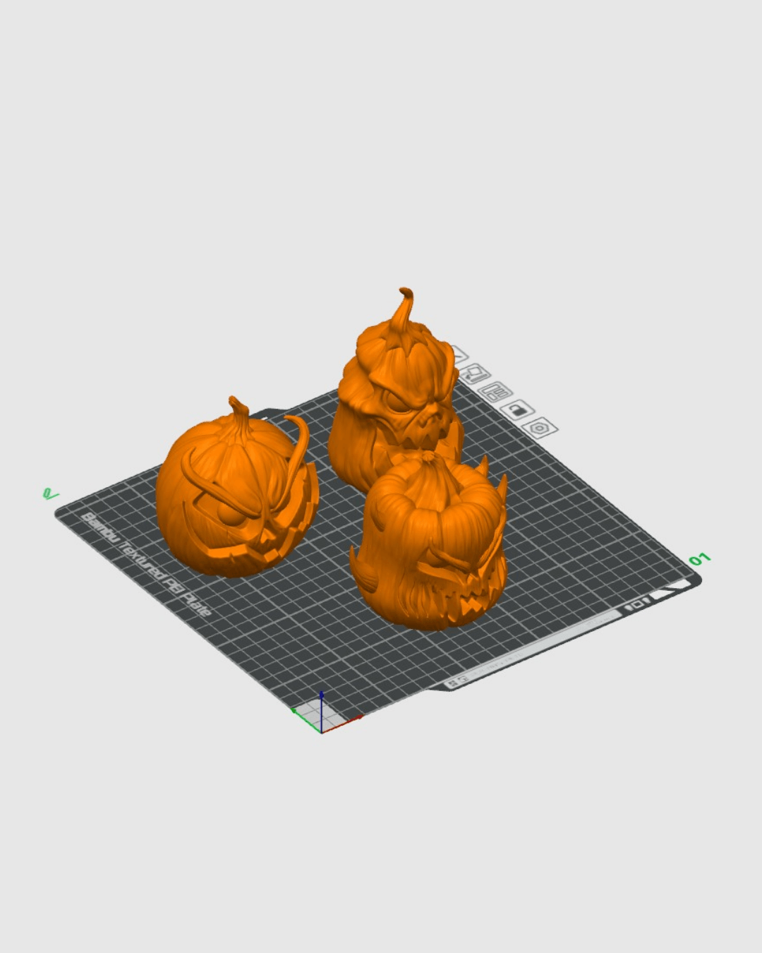 🎃 Pumpgrin Trio – Pumpkin Monster Models