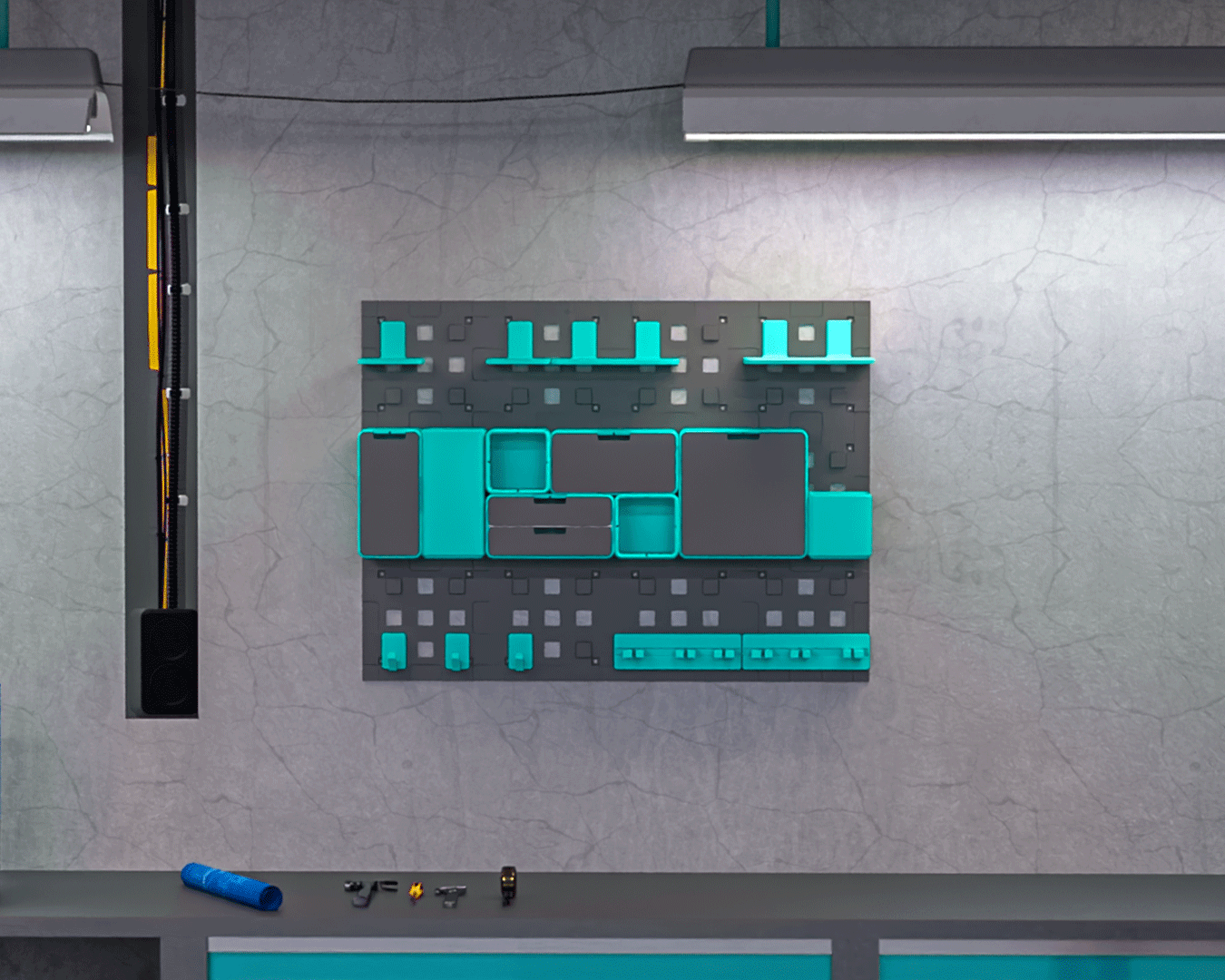 Upright - Wall-Mounted Organizer