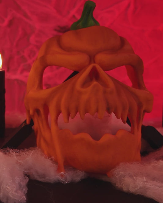 🎃 Carved in Fear – Pumpkin Skull Mask